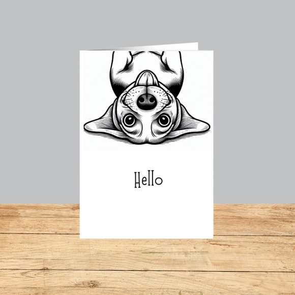 Whimsical Beagle Blank Notecards with Peel and Stick Envelopes - Picture 9 of 11